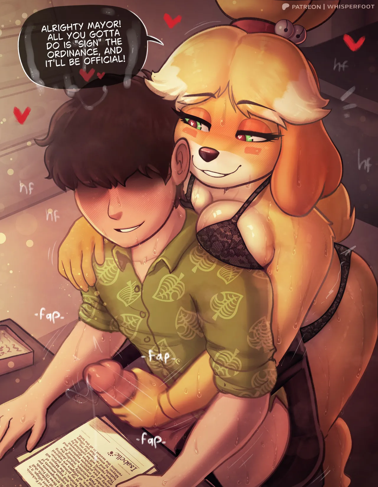 Whisperfoot -  IsaSex with Nookie pg1 🐶🌭💦 page 12 full
