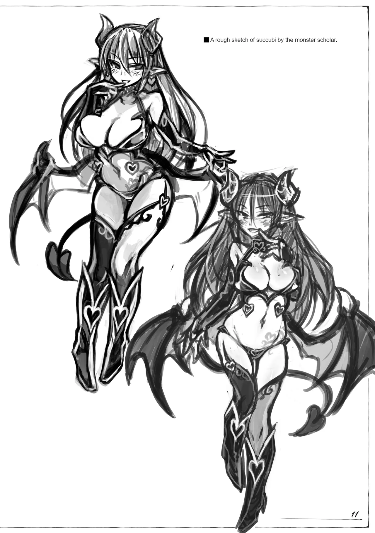 Monster Girl Encyclopedia: Research Records - Succubus Notebook page 12 full