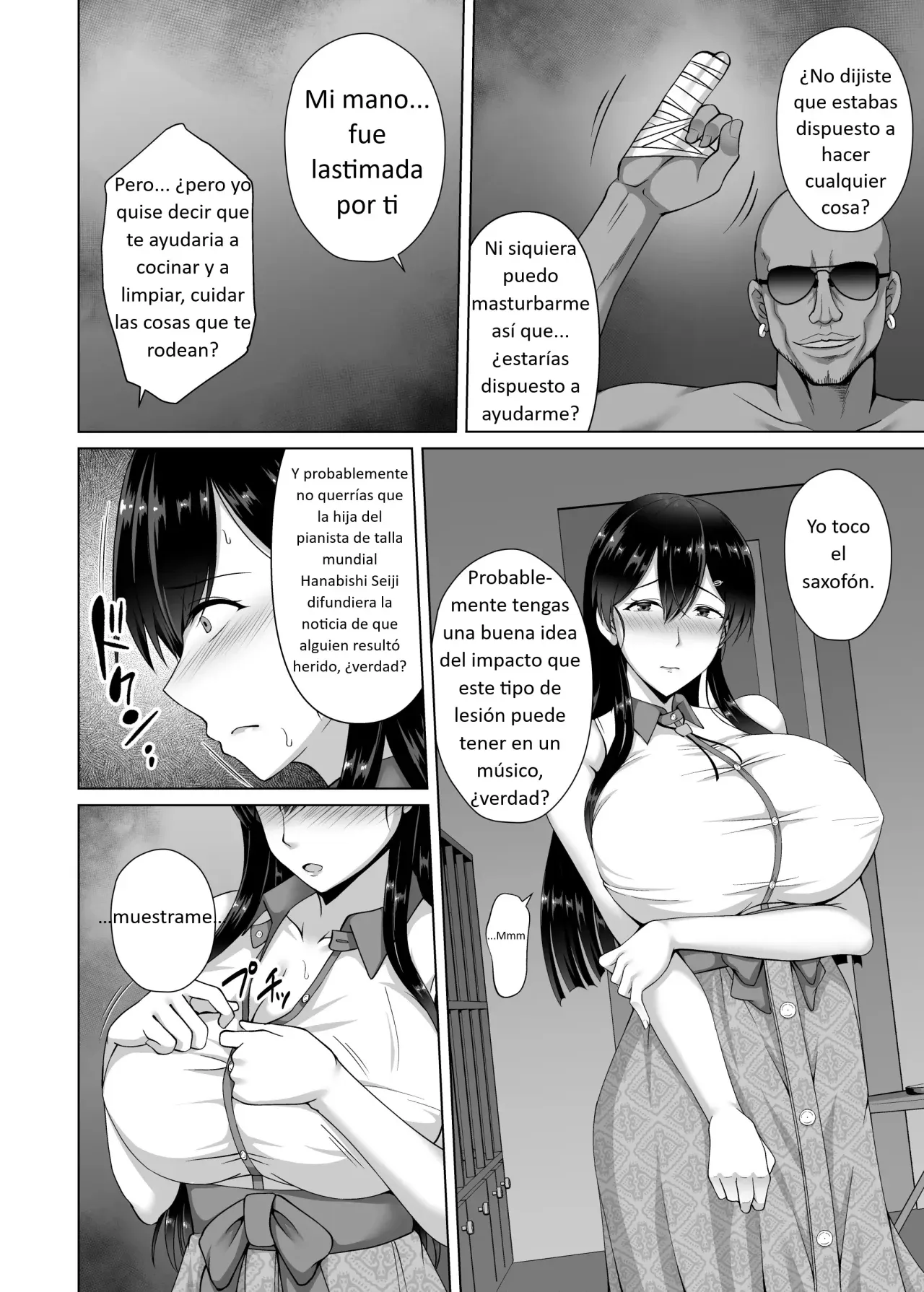 Kanojo ga Kami o Someta Wake ~Kataomoi no Seiso Kurokami Ojou-sama ga Boku no Shiranai Tokoro de Otoko no Aji o Oboeru Hanashi~ | La Razón por la que se Pintó el Cabello ~La Historia de una Joven de Cabello Negro Puro que Está Enamorada de un Hombre sin que Yo lo Sepa~ page 10 full