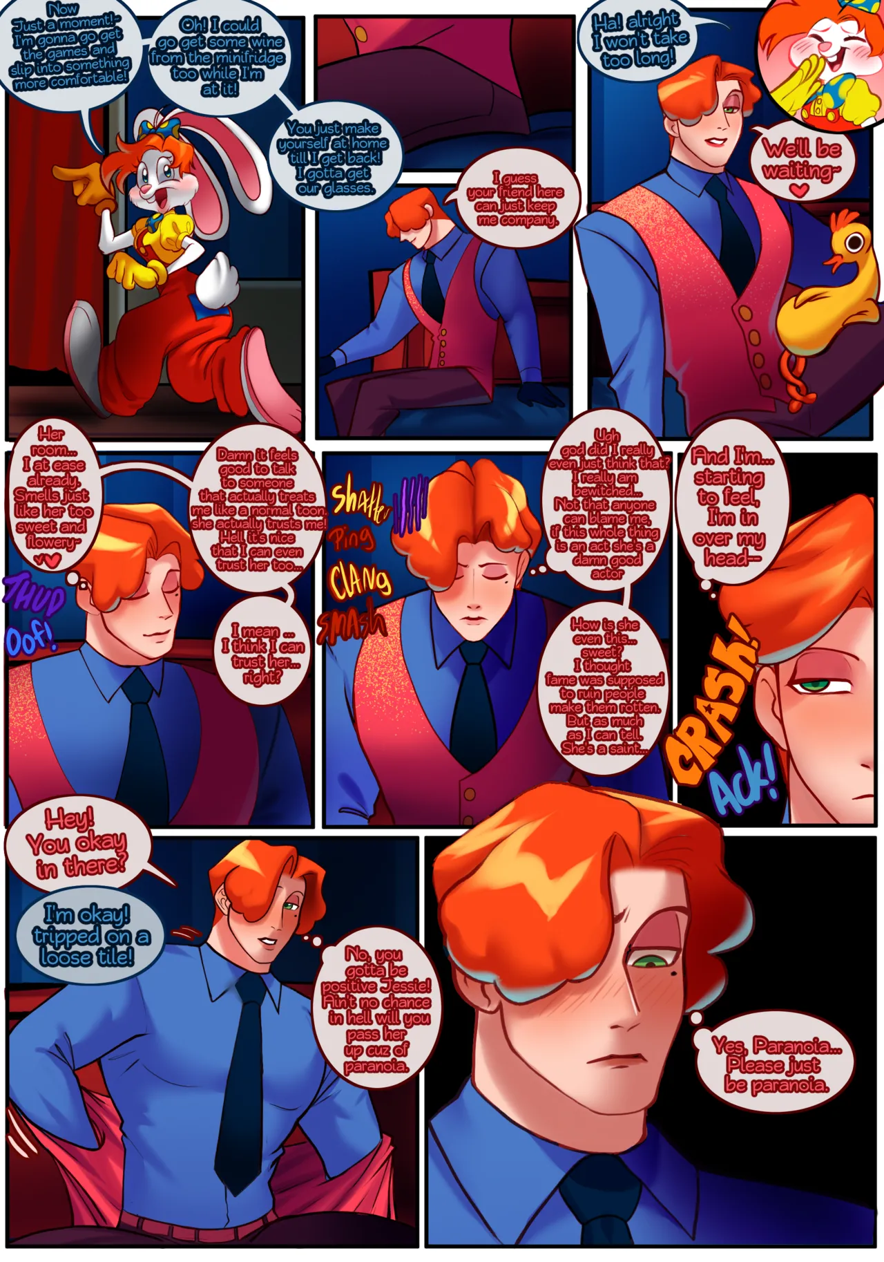 Who CREAMPIED! Rosey Rabbit page 4 full