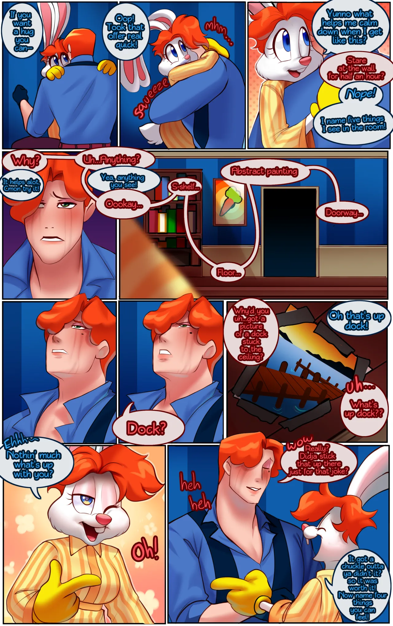 Who CREAMPIED! Rosey Rabbit page 8 full