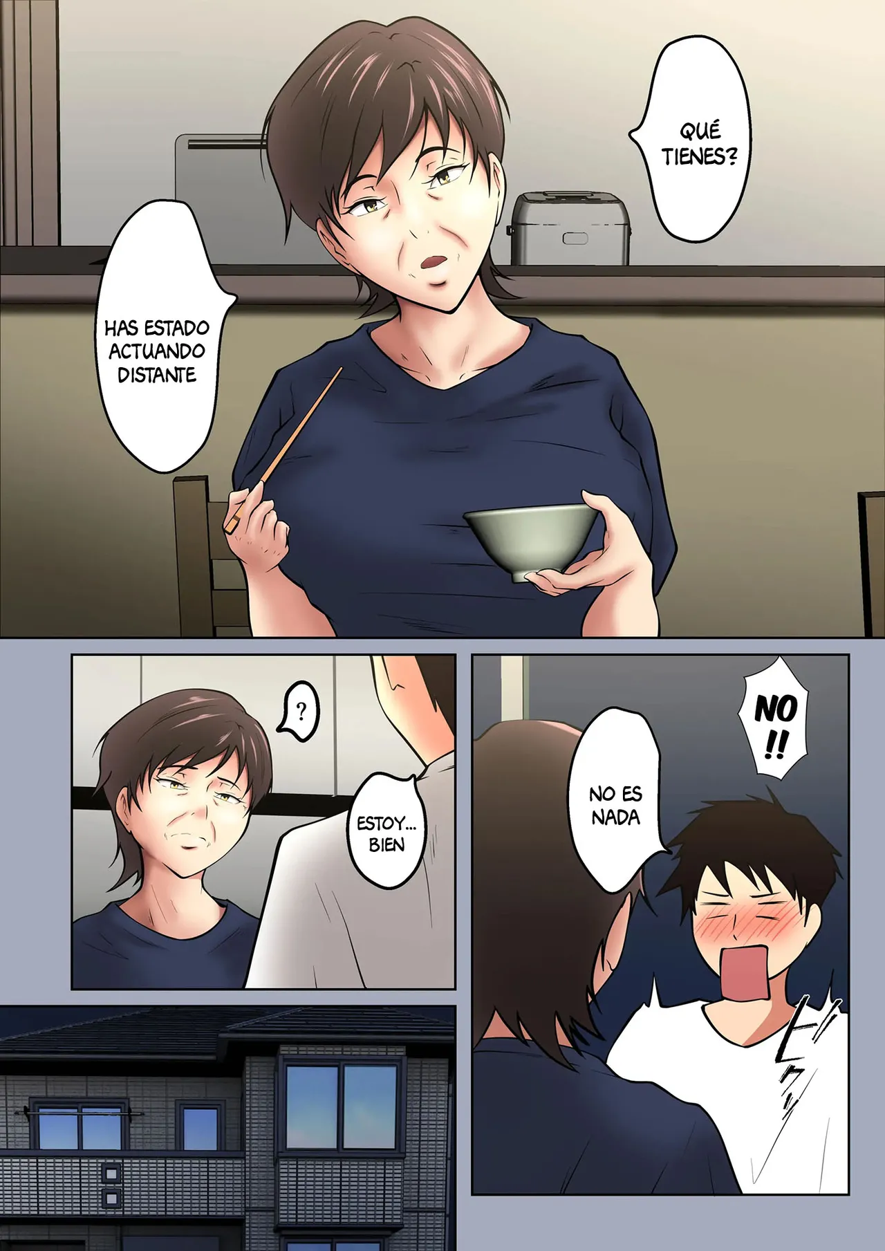 Okaa-san ga Onanie Shiteita Node… | Mi mama se estaba masturbando... page 12 full