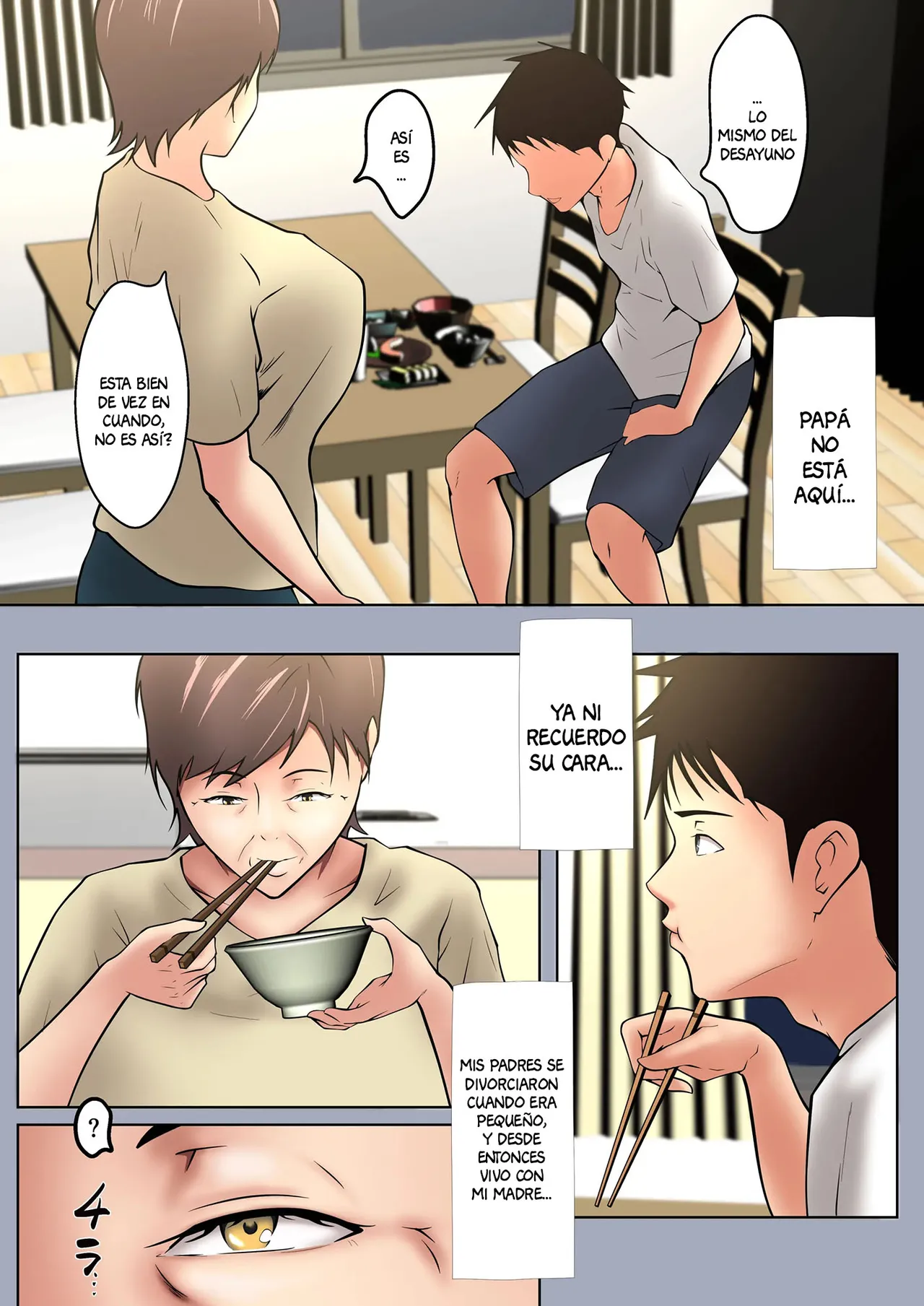 Okaa-san ga Onanie Shiteita Node… | Mi mama se estaba masturbando... page 5 full