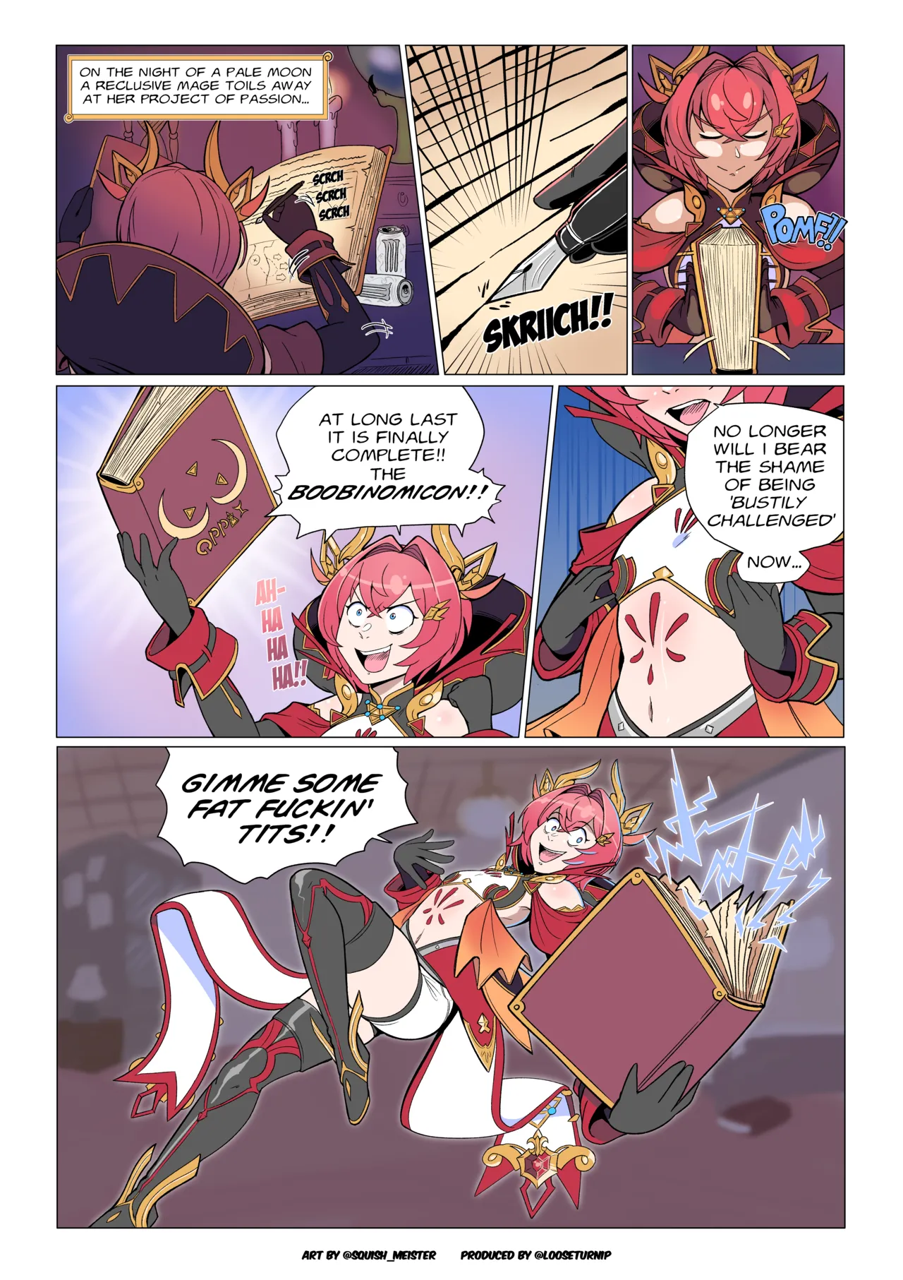 Ange Katrina in: The Curse of the Boobonomicon page 1 full