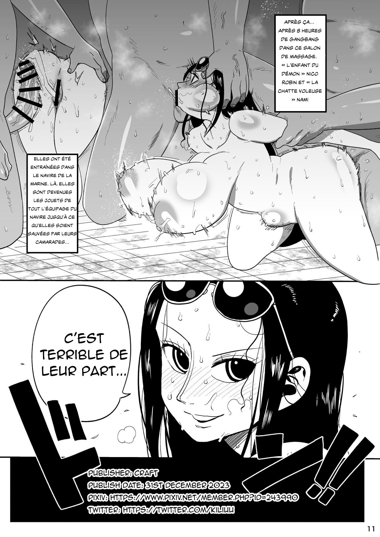Nico Robin Vs. Masseur Old Man page 12 full