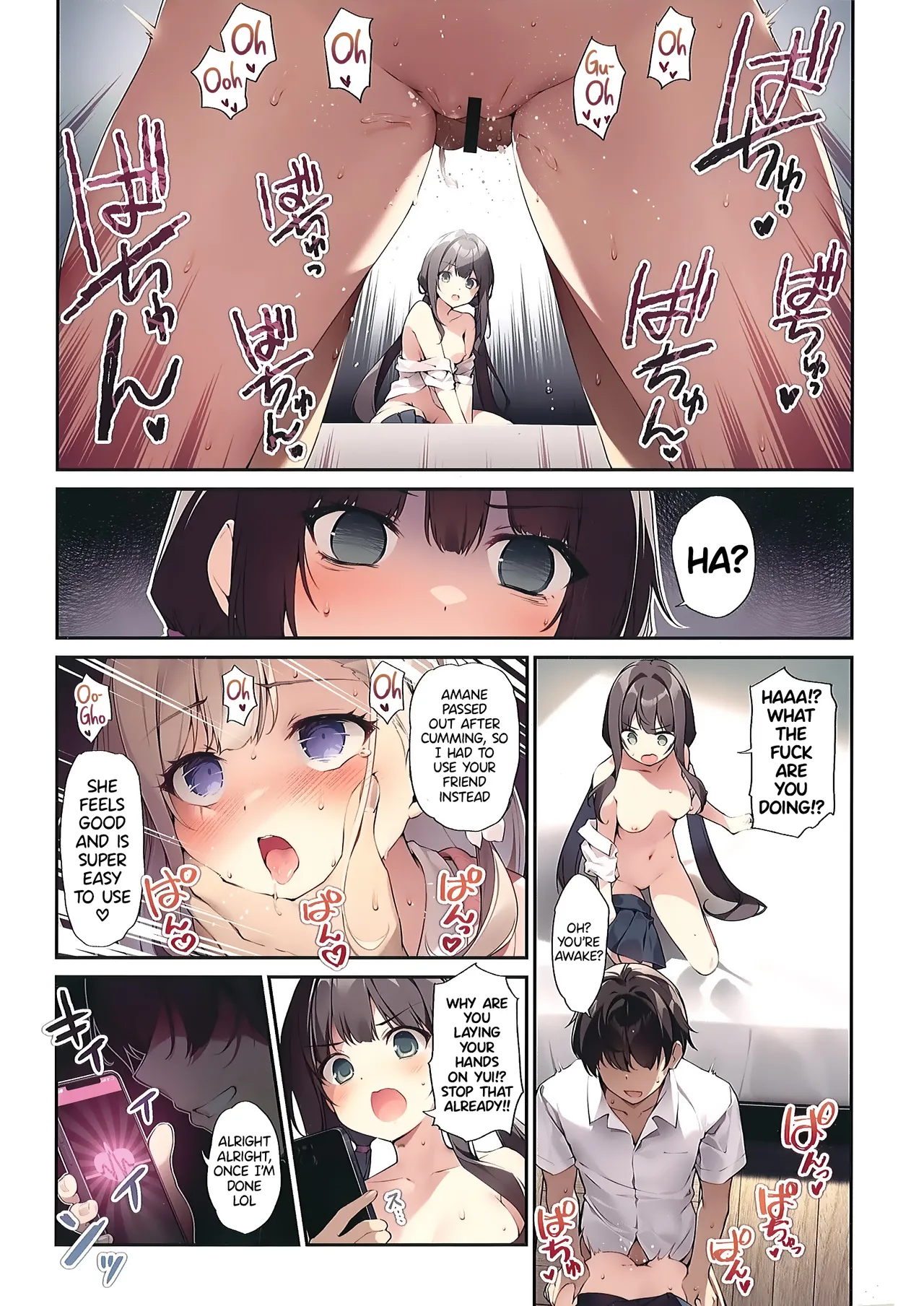Imouto to Imouto no Shinyuu de Saimin Taisei EX no Seiso JC to Saimin de Ichaicha Suru Hon | A Book about using Hypno to Fuck my Little Sister and her Pure JC Friend with Hypno Resistance EX page 12 full