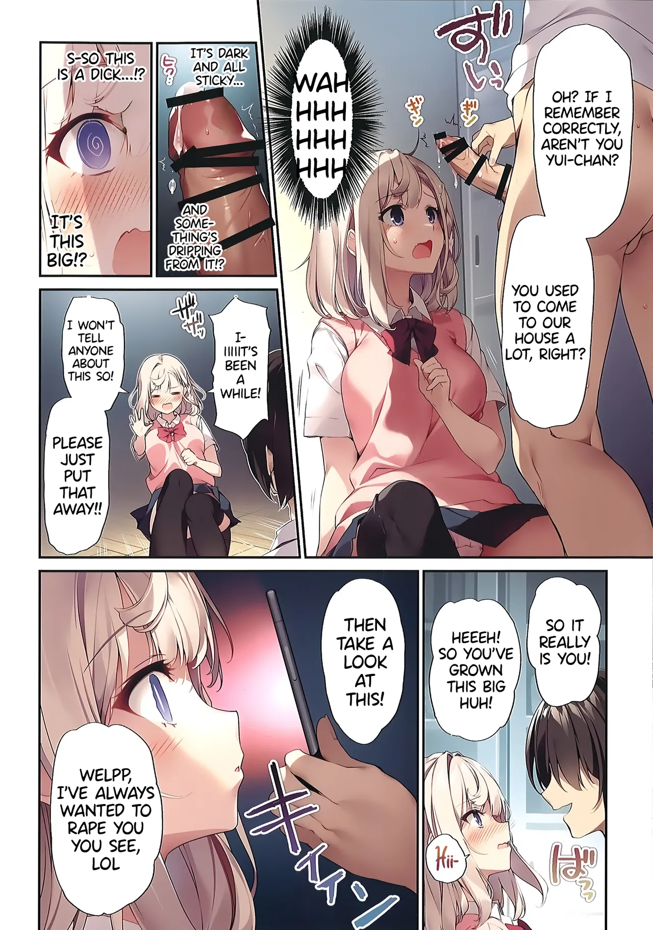 Imouto to Imouto no Shinyuu de Saimin Taisei EX no Seiso JC to Saimin de Ichaicha Suru Hon | A Book about using Hypno to Fuck my Little Sister and her Pure JC Friend with Hypno Resistance EX page 7 full