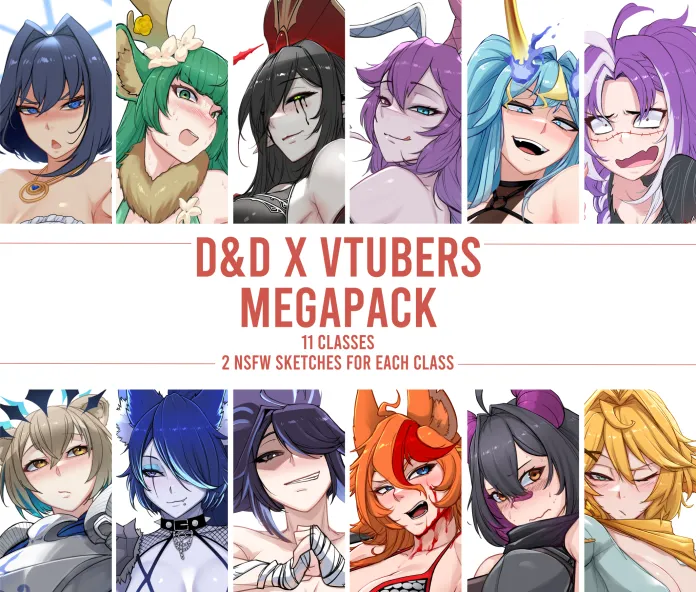 D&D Vtubers Megapack page 1 full
