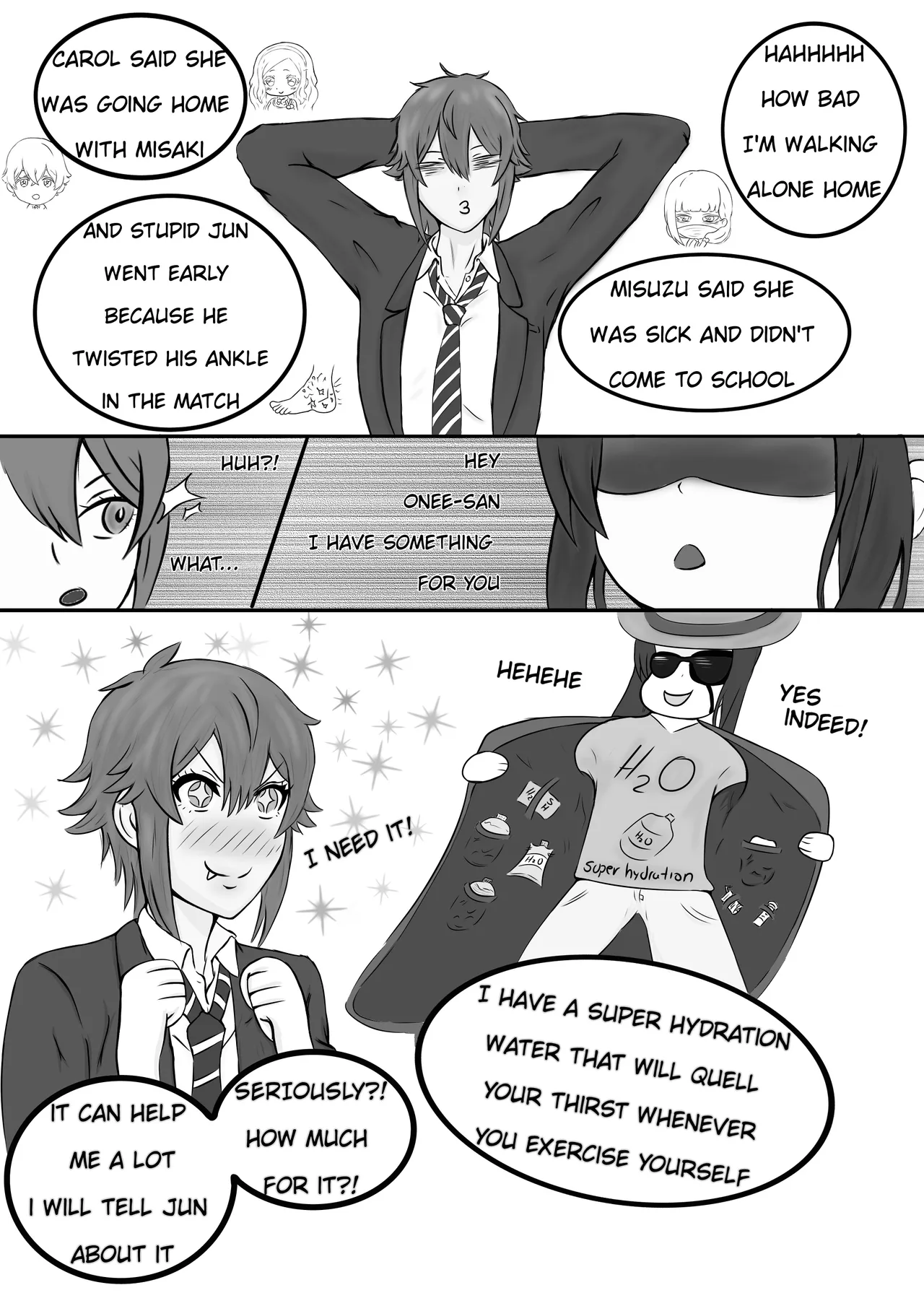 Tomo-chan is... gonna pop my cherry. First Part page 2 full