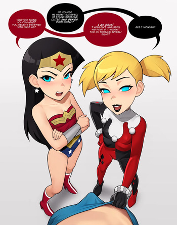 [LoodnCrood] DC Comics - Wonder Loli x Loli Quinn cover