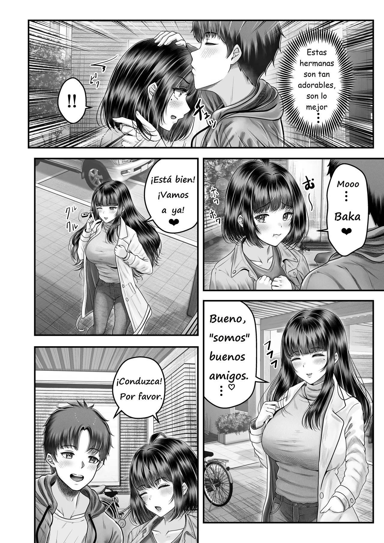 Sono Toshi no Hanareta Kurokami Shimai to Omeko suru Hanashi 2 ~Onsen Ryokou Hen~ | Una Historia de Dos Hermanas Viviendo Solas 2 ~Arco del Viaje a las Aguas Termales~ page 6 full