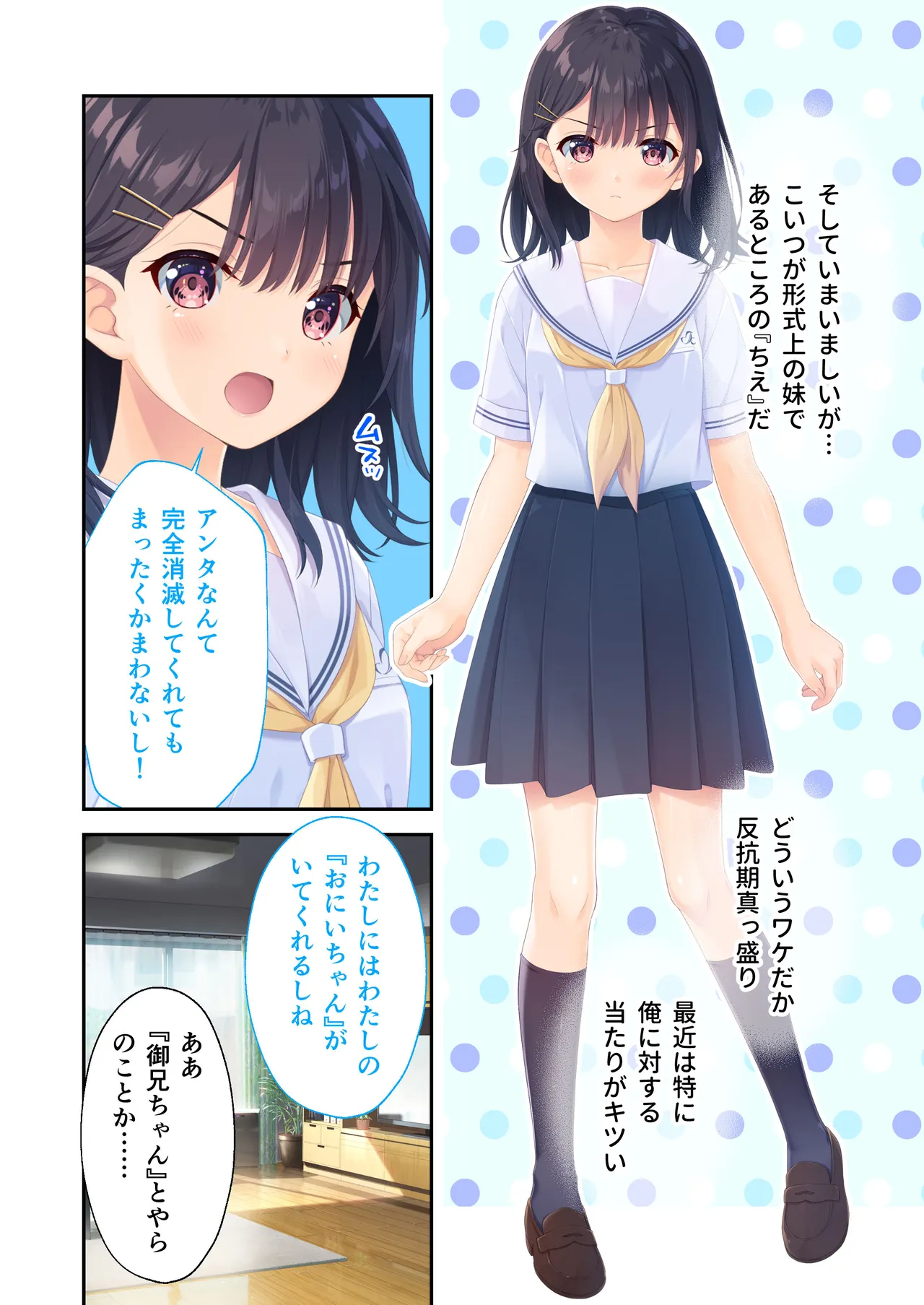 Gaman Ga Dekinai Doutei Aniki To Sunao Ni Narenai Hankou Imouto ~Futsuu No Namaiki Imouto Ruuto~ page 7 full