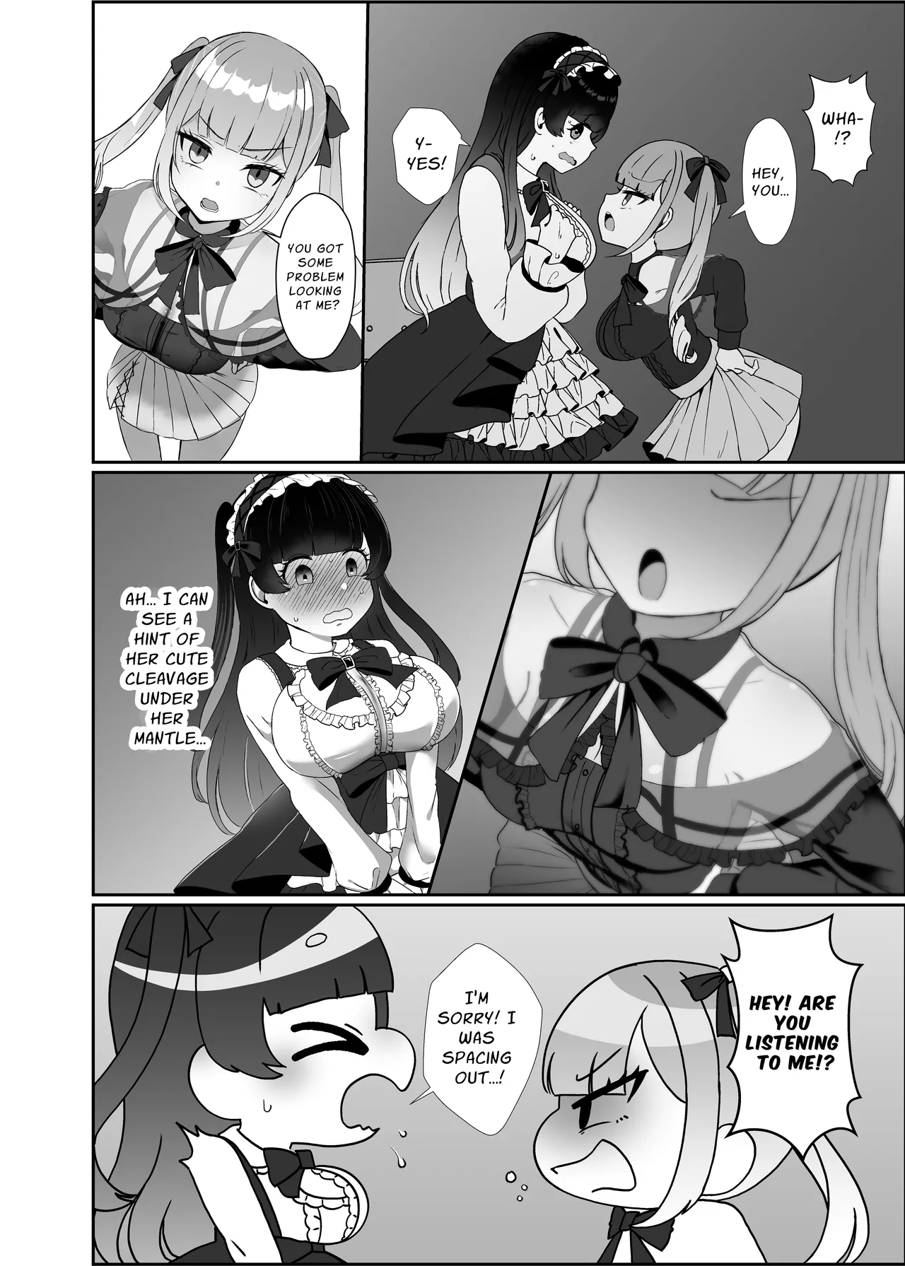 Futanari Lolita vs Jiraikei Mesugaki 〜Kiyowa na Futanari Joshi wo Odoshita hazu ga Gyaku ni Okasare chatta!〜 | Gothic Fashion Futanari vs Jirai-kei Style Provocateur ~Tables Turn on the Blackmailer~ page 7 full