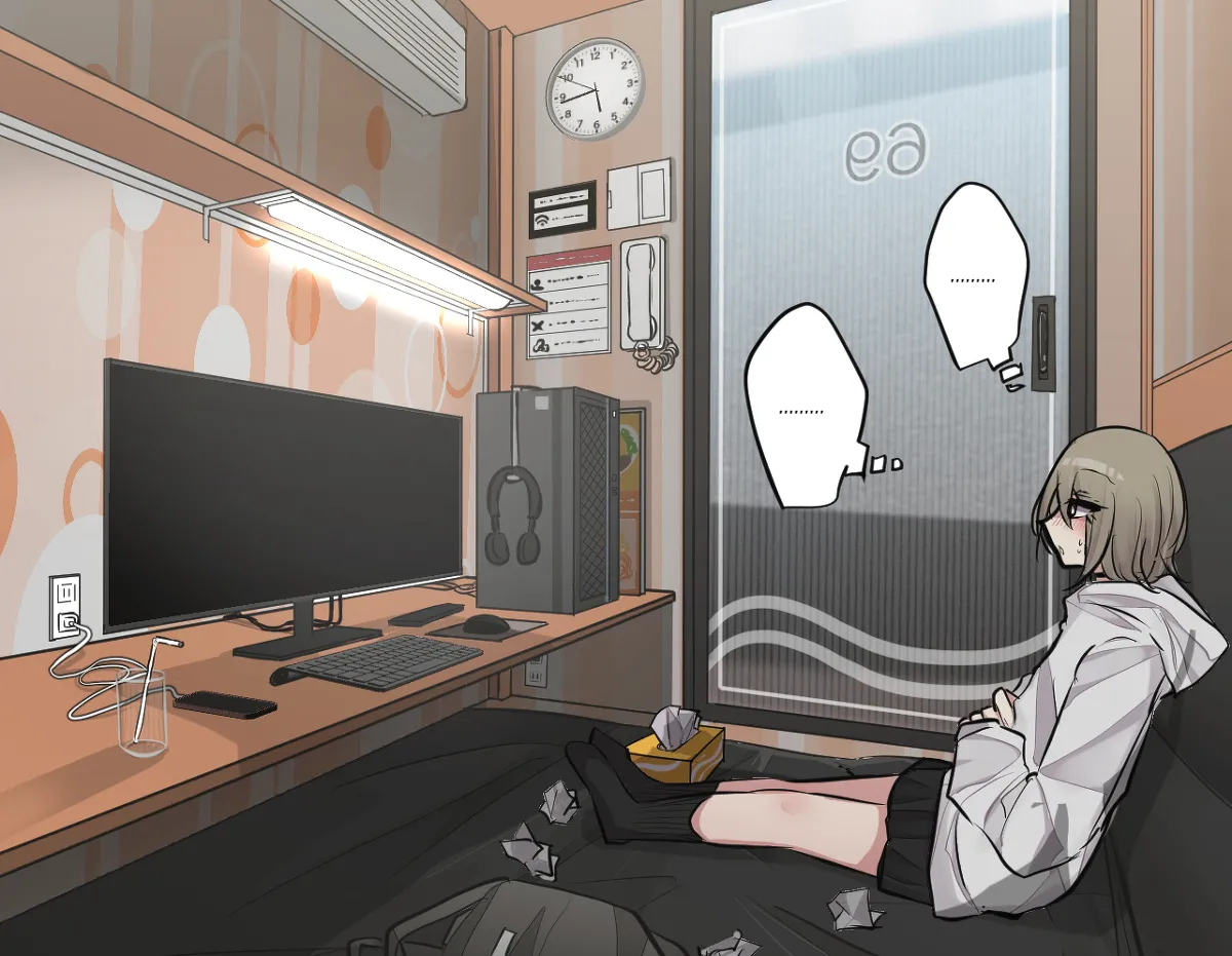 Best Friend-Chan Masturbating in an Internet Cafe page 11 full