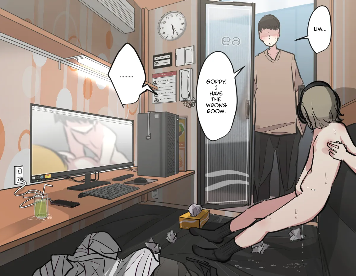 Best Friend-Chan Masturbating in an Internet Cafe page 9 full