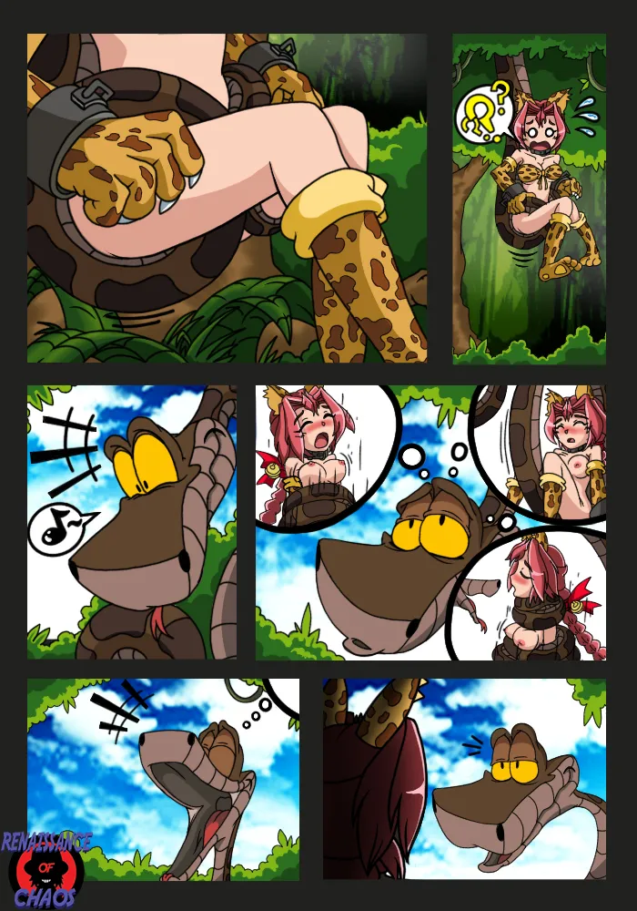Kaa and Monica-Rainbow Hypno Forest colored page 10 full