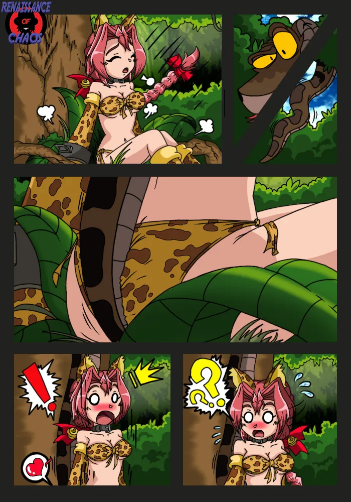 Kaa and Monica-Rainbow Hypno Forest colored page 9 full