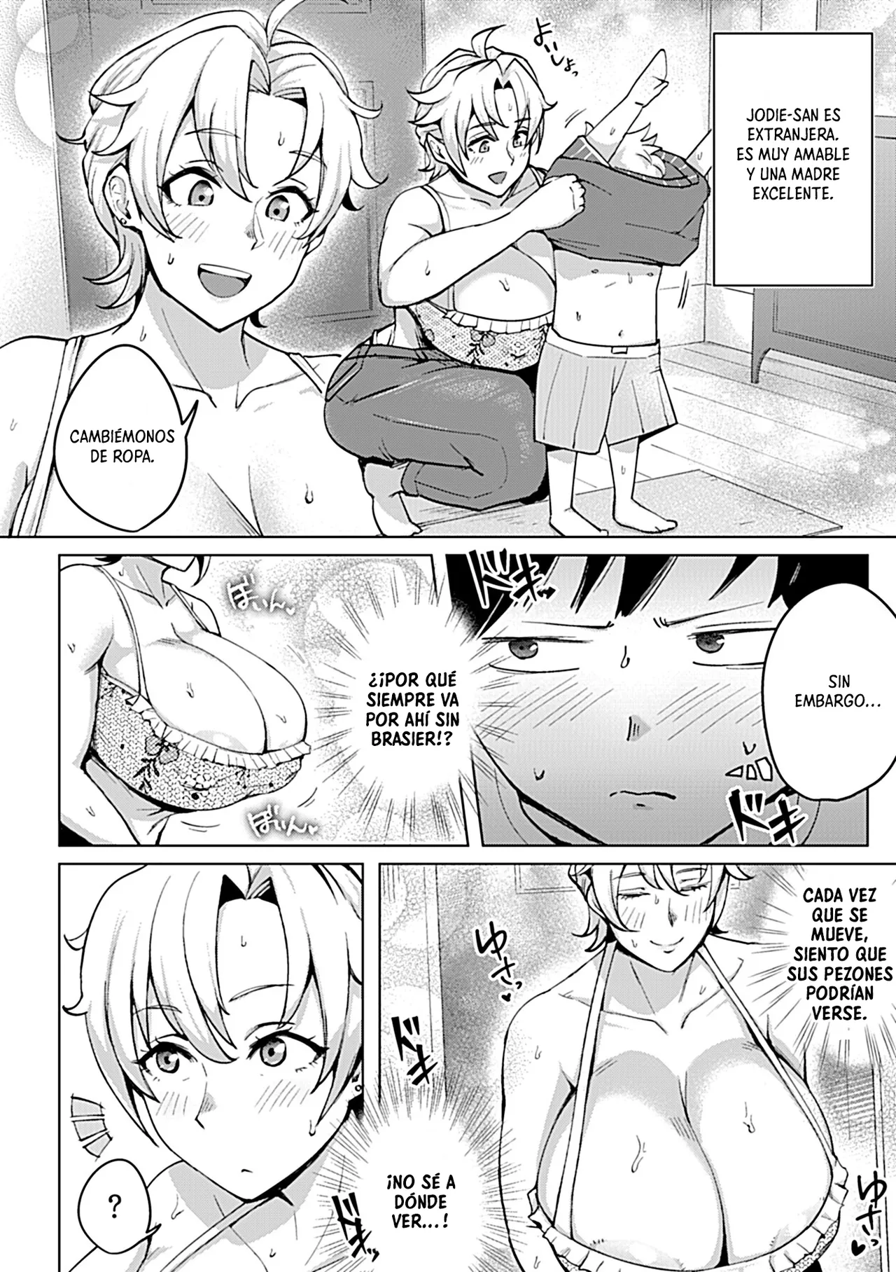 Kinpatsu Kyonyuu Hitodzuma Jodie-san no EchiEchii Sukinshippu | Contacto Sexual con Jodie-san, Una Esposa Tetona y Rubia page 3 full