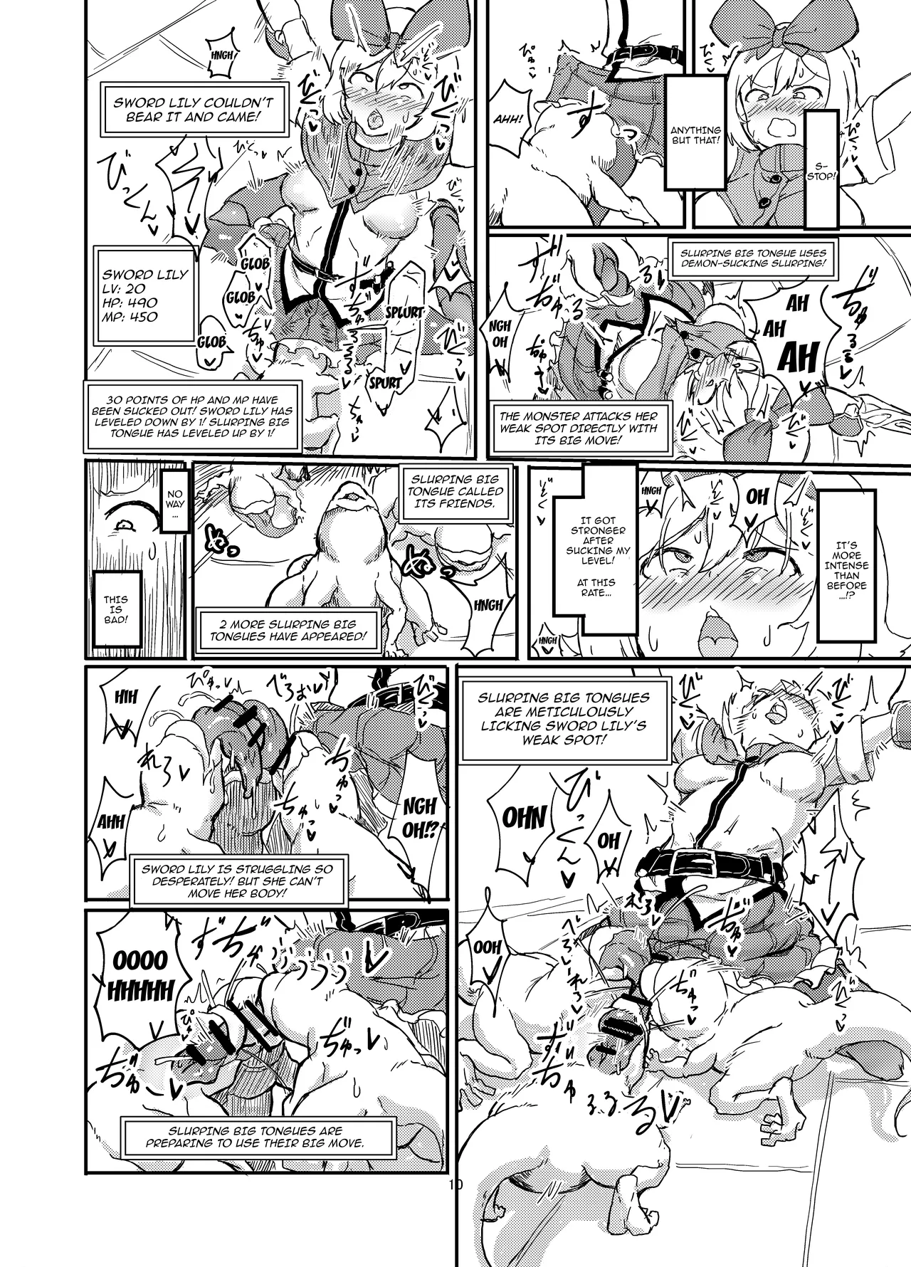 Futanari Mahou Shoujo Sword Lily in Inma Dungeon /  Futanari Magical Girl Sword Lily in The Succubus Dungeon page 11 full