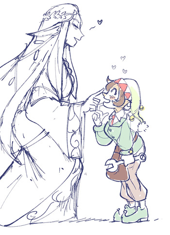 [jsketch12 art] Epic Santa Elf x Fantasy Elf Yuri cover