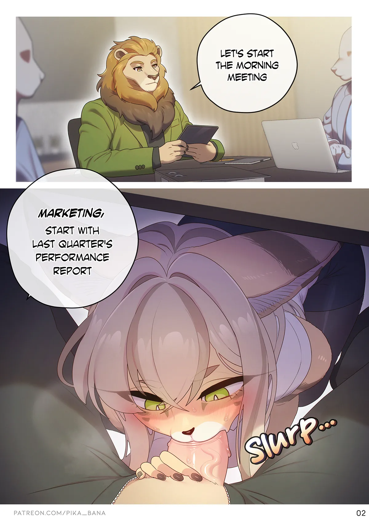 The Sexretary's Work + The Sexret Elevator page 4 full
