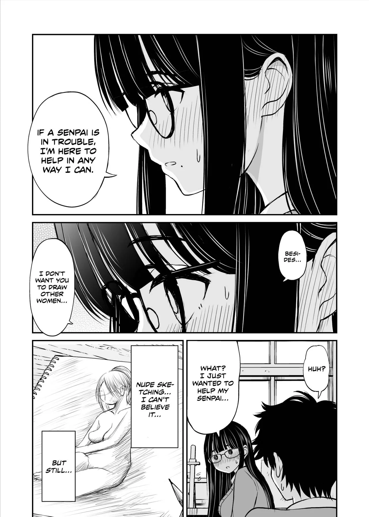 Bijutsubu no Kyonyuu Kouhai ga Nude Model ni Natta Kekka Amari ni Ero Sugite Ore no Geijutsu ga Bakuhatsushita Hanashi page 12 full