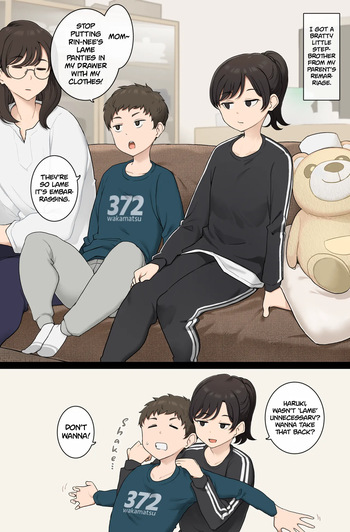 [Wakamatsu] Older Step-sister Teaches Her Cheeky Little Step-brother a Lesson | Namaiki Gitei o Kyoiku Suru o Gishi-chan [English] cover