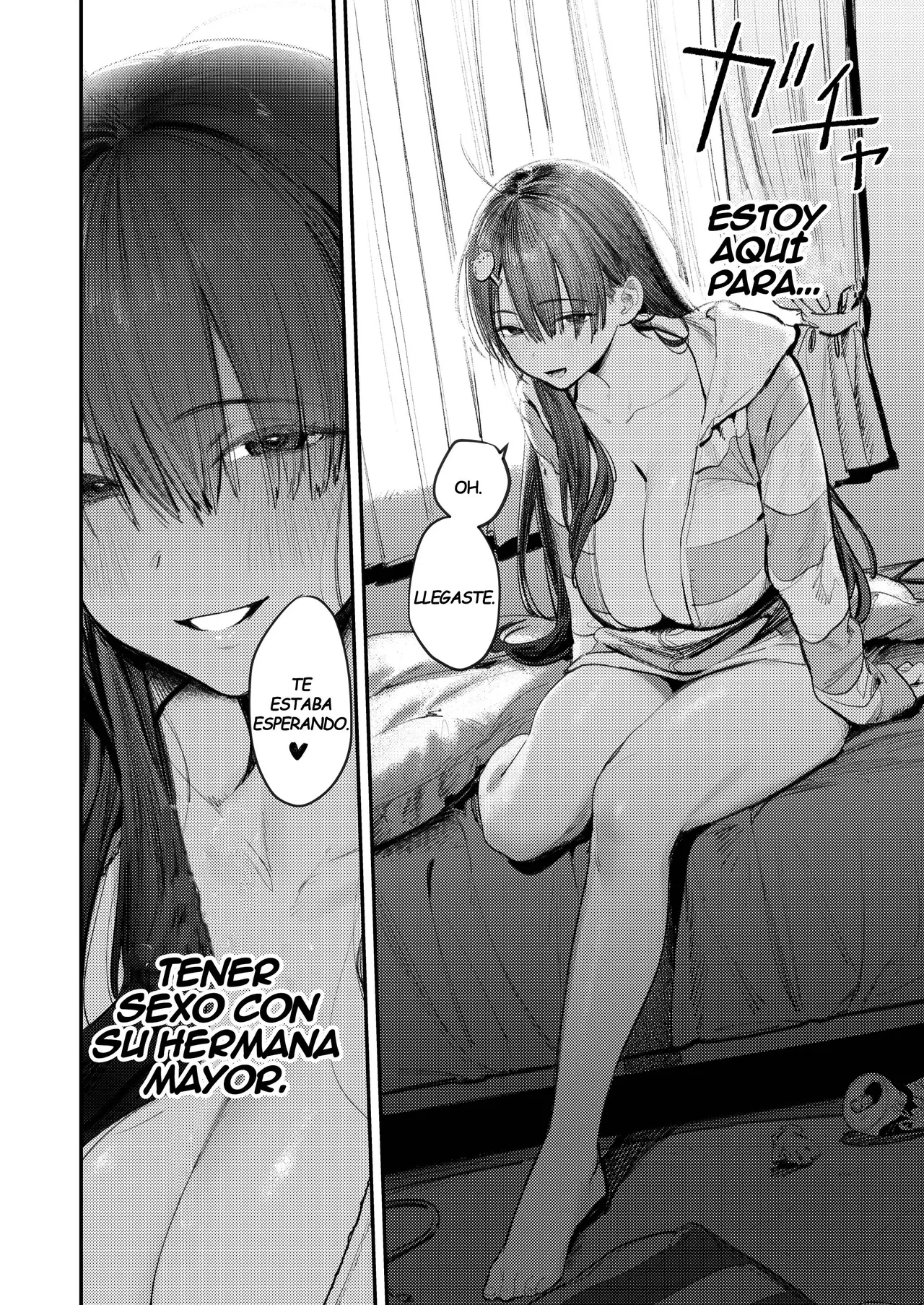 Mamono no Heya ~6 nen-buri ni Saikai shitara Hikikomori NEET ni Natteita Shinyuu no Onee-san ni Semararete Seieki o Shiboritorareru Hanashi | El Cuarto del Monstruo ~La Hitoria de Cómo Fui Exprimido por La Ermitaña Hermana Mayor de Mi Mejor Amigo~ page 4 full
