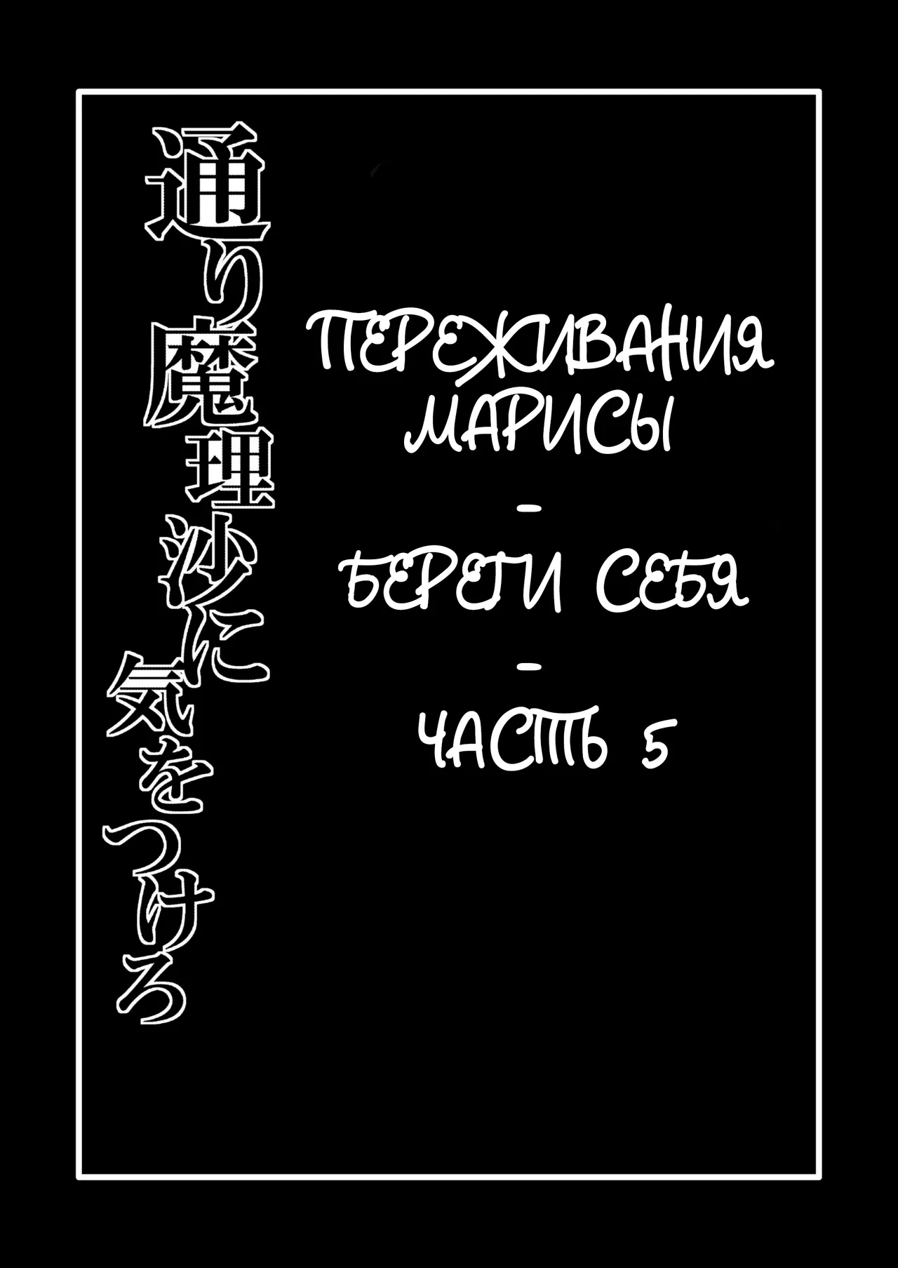 TooriMarisa ni Ki o Tsukero Sono Yon | Переживания Марисы - береги себя - Часть 5 page 2 full