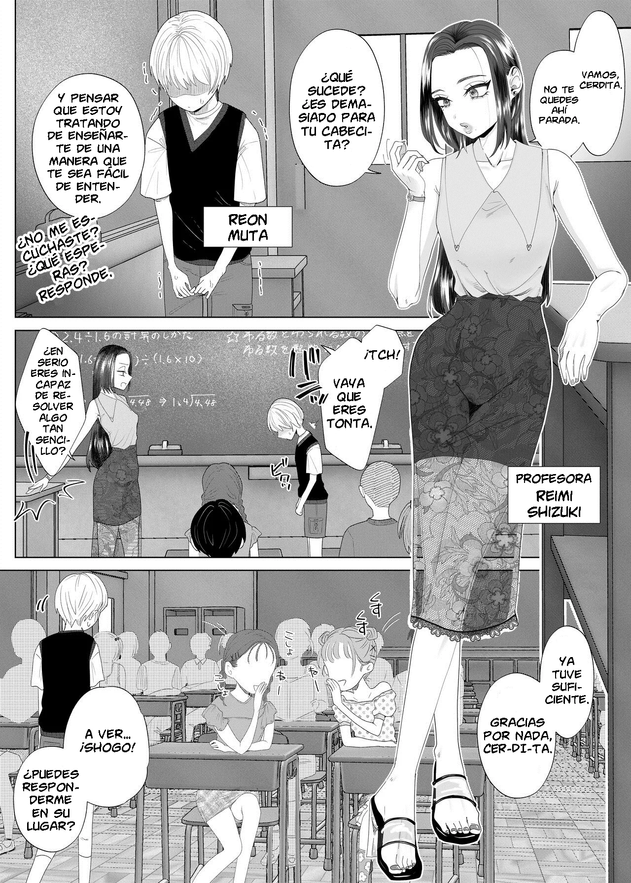 Entrenando a una Horrible Profesora usando una Aplicación de Hipnosis hasta Convertirla en una Esclava page 4 full