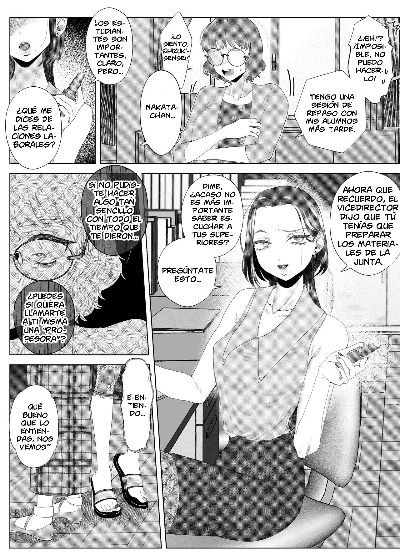 Entrenando a una Horrible Profesora usando una Aplicación de Hipnosis hasta Convertirla en una Esclava page 6 full