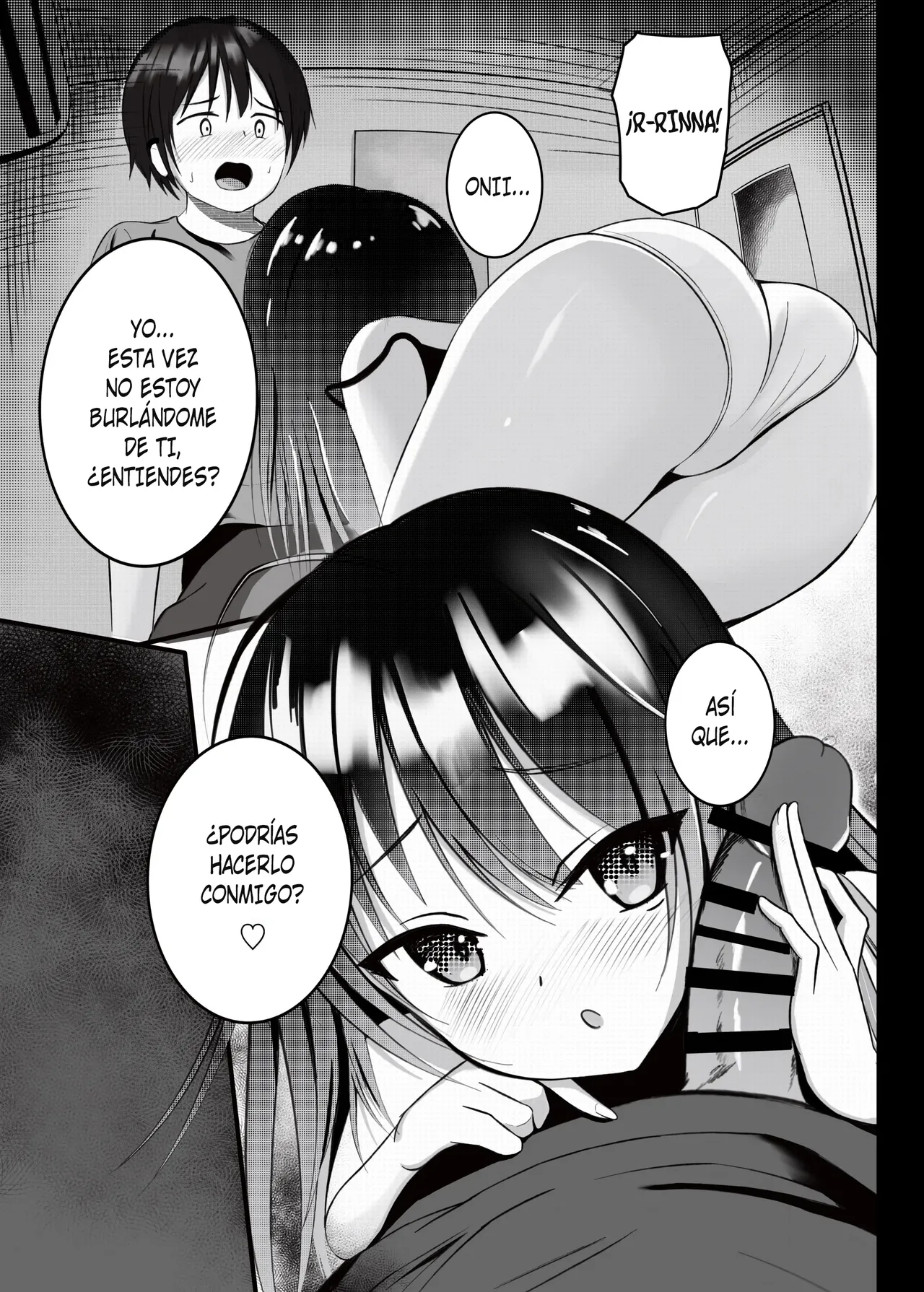 Onii-chan wa Omasena Imouto ni Okomari Chuu?! - Imouto ni Semararete Ichaicha SEX♡ | ¿¡Mi Hermana Menor Me Metió En Aprietos Otra Vez!？- Cómo Mi Hermana Me Presionó Para Que Hiciéramos El Am♡r page 11 full