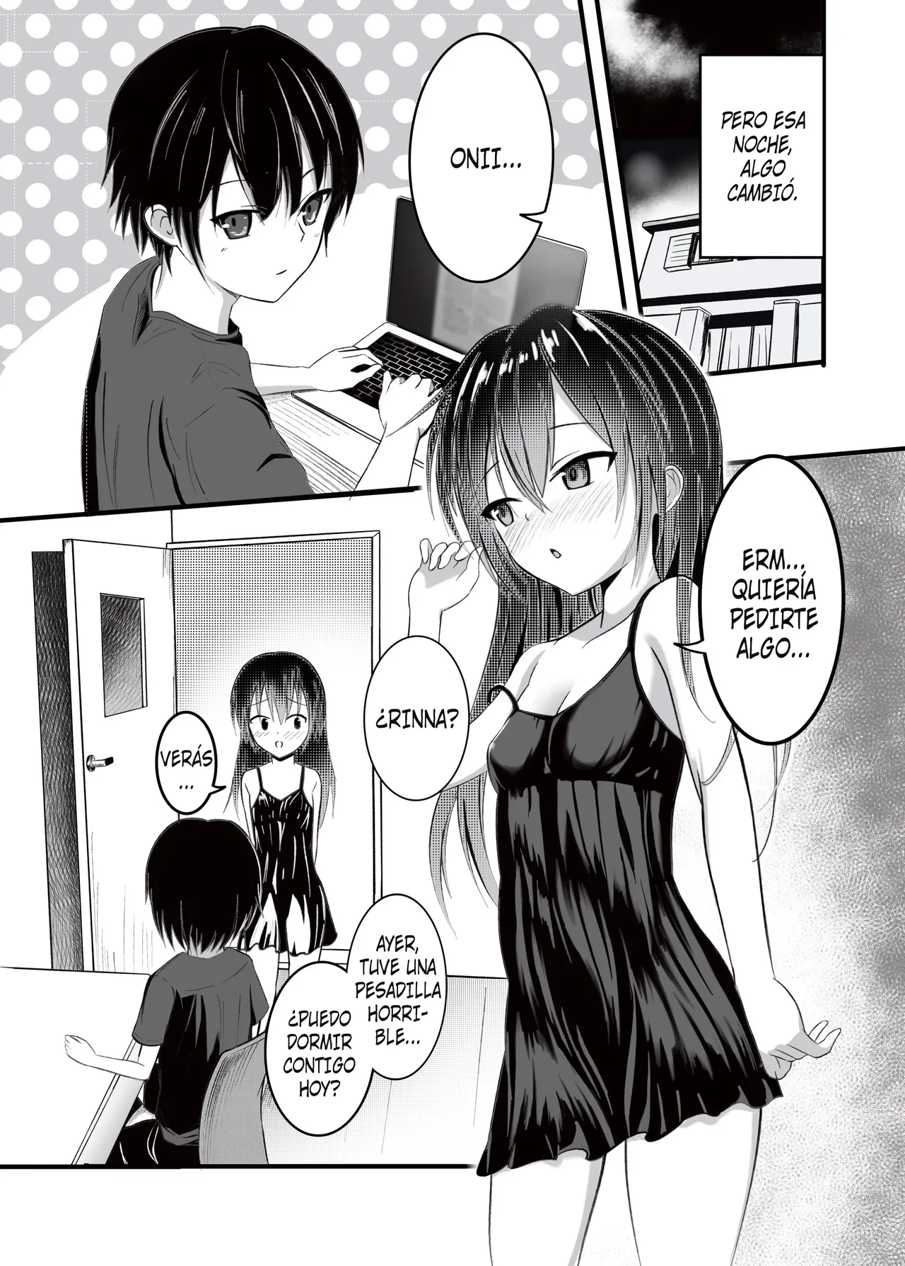 Onii-chan wa Omasena Imouto ni Okomari Chuu?! - Imouto ni Semararete Ichaicha SEX♡ | ¿¡Mi Hermana Menor Me Metió En Aprietos Otra Vez!？- Cómo Mi Hermana Me Presionó Para Que Hiciéramos El Am♡r page 5 full
