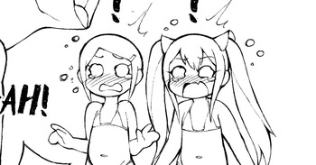 [Abe'sDrawings] Gatomon & Carla (Digimon Adventure, Fairy Tail) cover