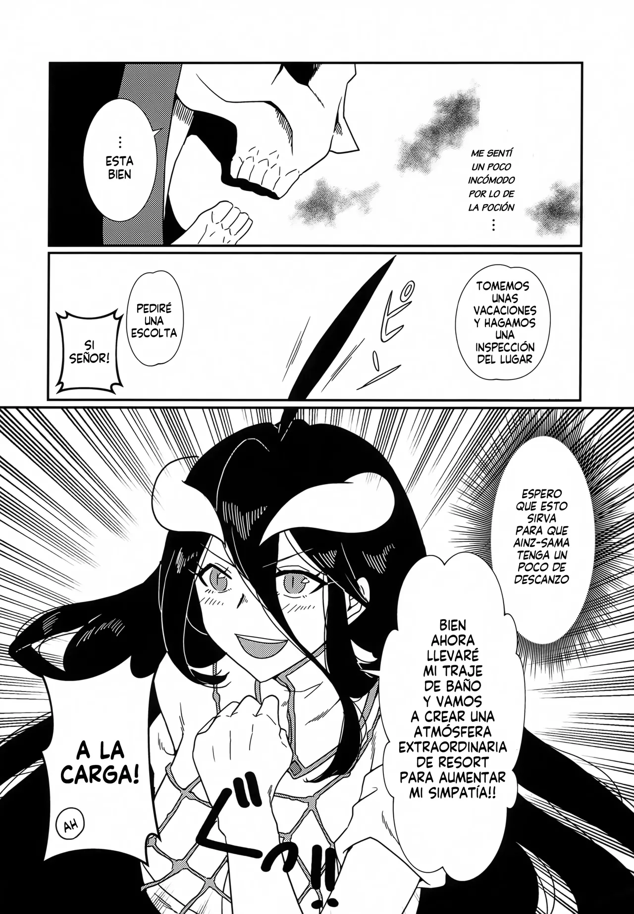 Albedo-san to! 3 | Albedo san y el mar! page 8 full