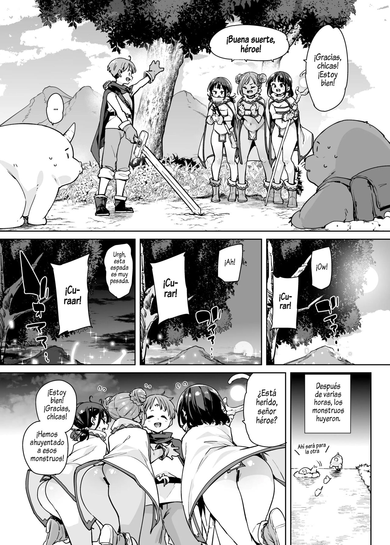 Do H Shiro Mahoutsukai Sannin Tsurete Tabi ga Shitai - Three Ecchi Healer With Me page 4 full