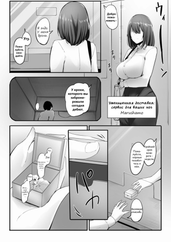 [CalmBlue (Marushamo)] Shukushou Delivery Ashiyubi e no Gohoushi | Уменьшенная доставка : сервис для ваших ног [Russian] [laymhand] cover