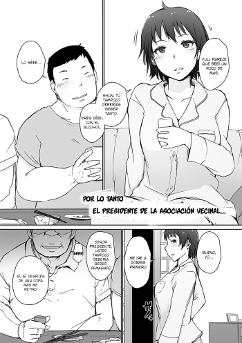 [Arakure] Por lo tanto, el presidente de la asociación vecinal... (Yue ni Hitozuma wa Netorareta.) [Spanish] [Decensored] [Digital] cover