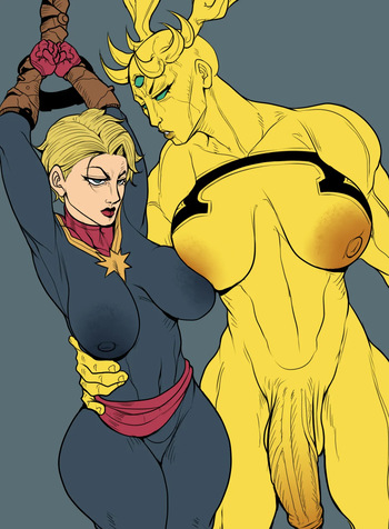 [Detnox] Captain Marvel and Ex Nihilo (Marvel) cover