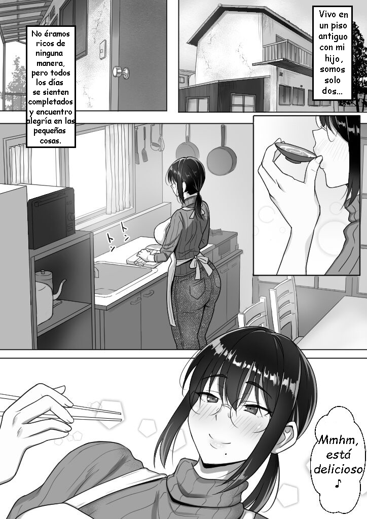 Binbou Gurashi na Boshi Katei no Oyako Koubi wa Kimochi Ii. page 2 full