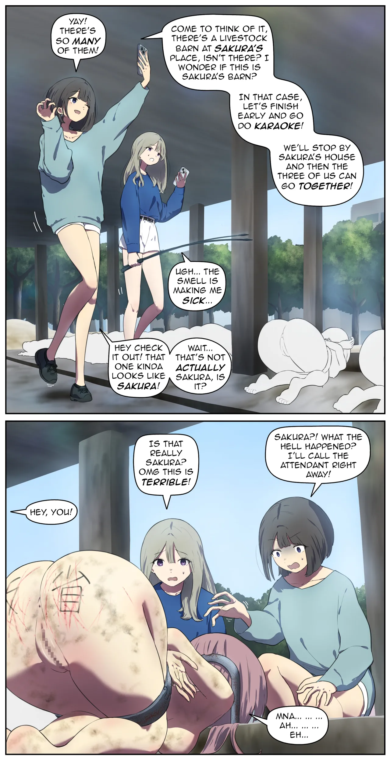A life in the barn as punishment for a delinquent girl who has been spoiled until now page 10 full