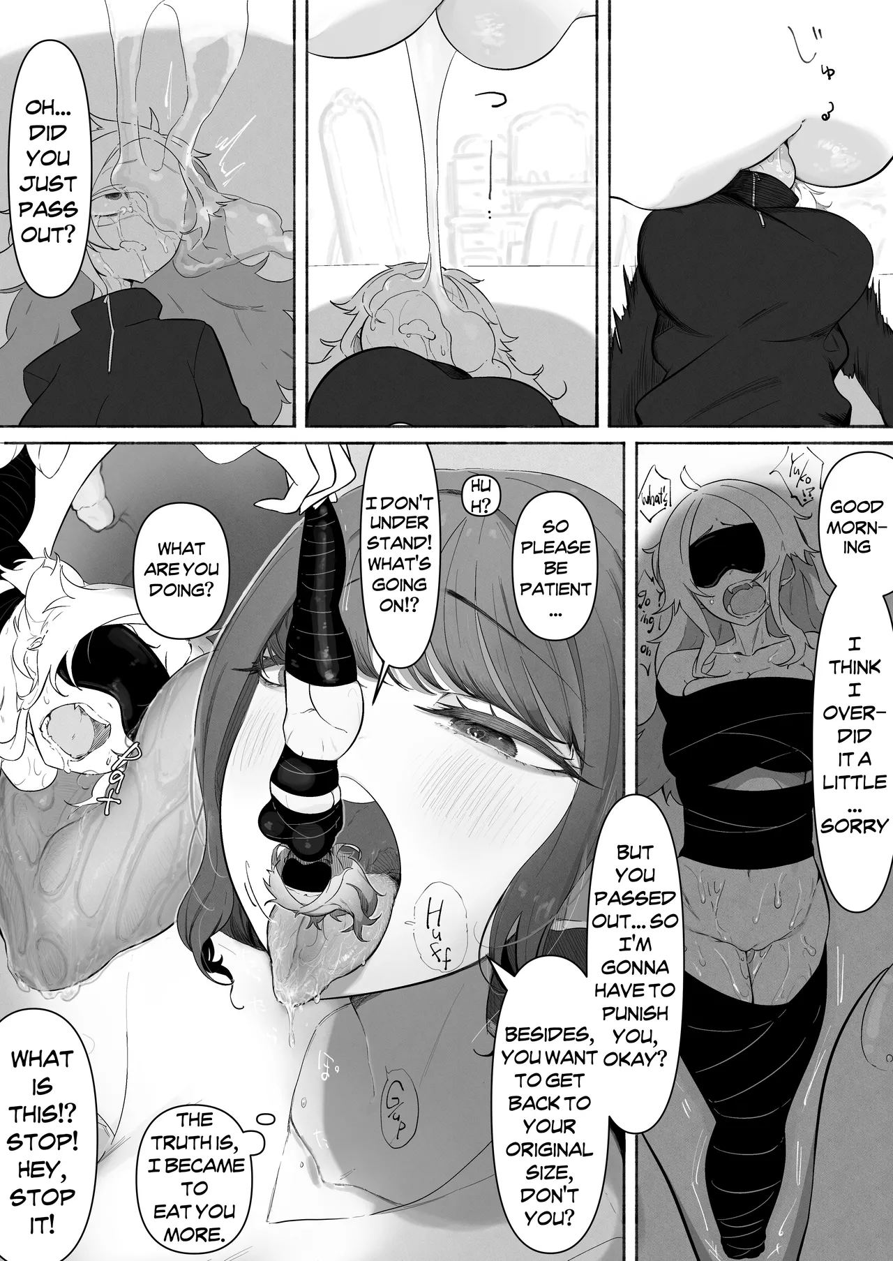 Size-sa Omocha Ecchi Manga | Size Difference Toy H-Manga page 8 full