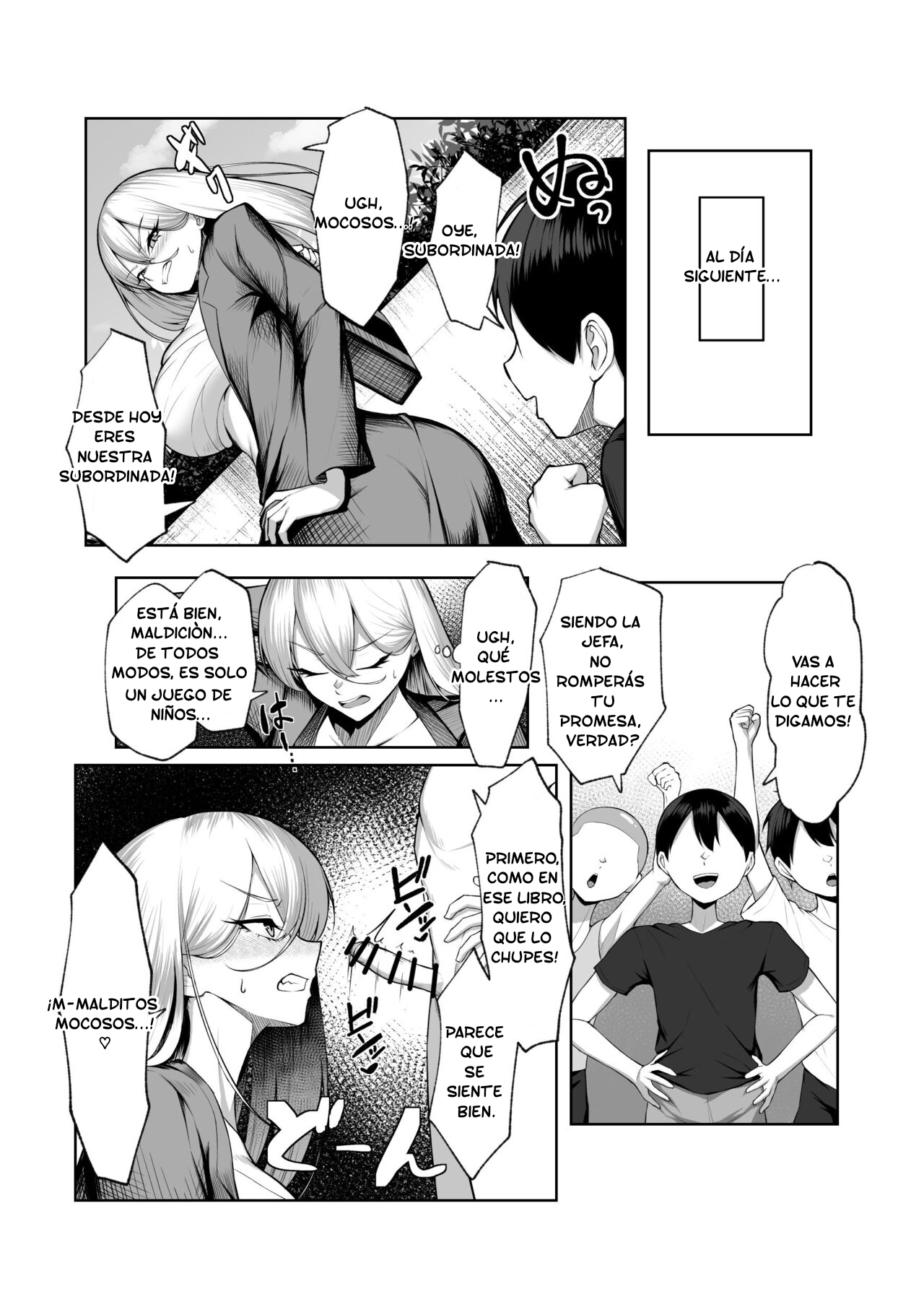 Saikyou no Onna Banchou ga Konna Erogaki-domo ni Makeru Wakenai! | ¡La Jefa Más Fuerte No Puede Perder Contra Estos Mocosos Pervertidos! page 12 full