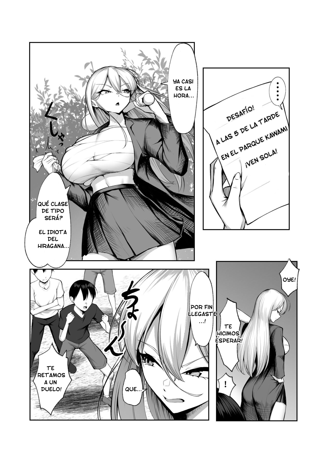 Saikyou no Onna Banchou ga Konna Erogaki-domo ni Makeru Wakenai! | ¡La Jefa Más Fuerte No Puede Perder Contra Estos Mocosos Pervertidos! page 6 full