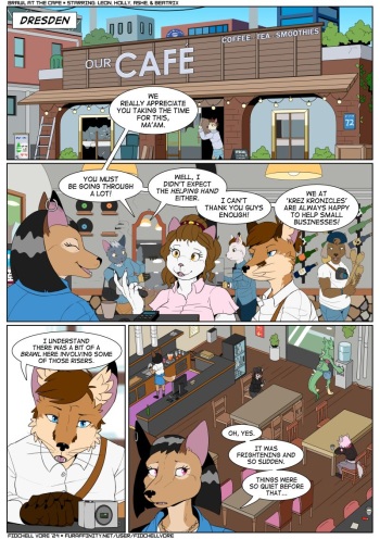 [FidchellVore] Brawl at the Cafe cover