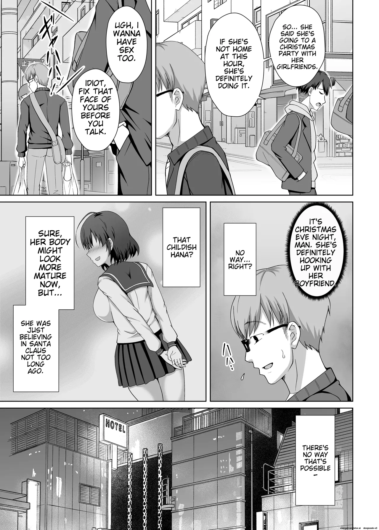 Imouto ga Asagaeri shita Christmas ~Teshio ni Kaketa Imouto wa Yarichin Kareshi ni Sei no Roku Jikan Kotteri Dakareteita~ page 10 full