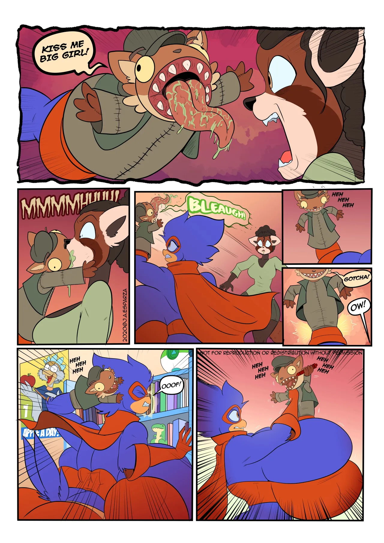 Busty bird vs evil ted page 9 full