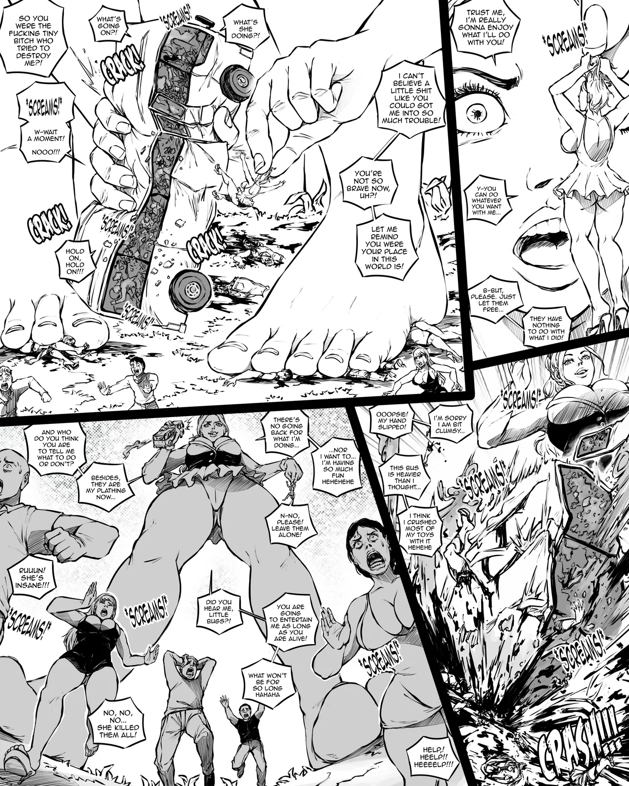 Giantess Boarding School - Fear in the forest page 11 full
