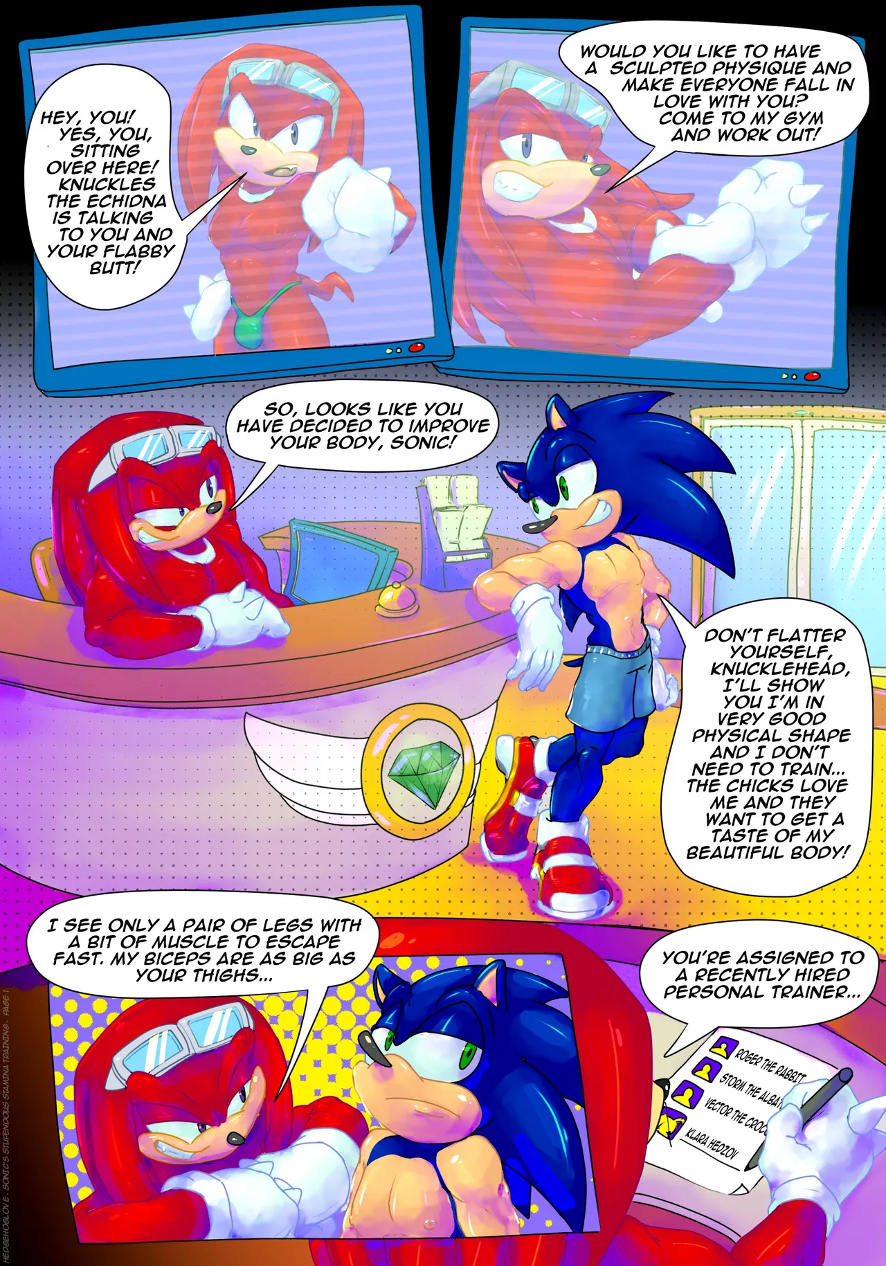 Sonic's Stupendous Stamina Training page 2 full