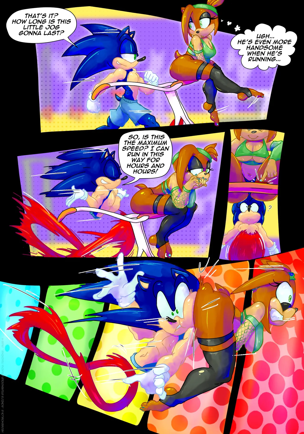 Sonic's Stupendous Stamina Training page 5 full